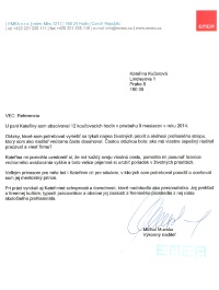 Referenční dopis: Emea - Michal Mucska (systemickafabrika.cz)